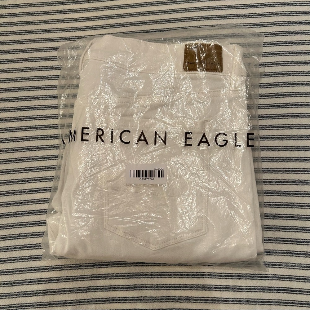 American Eagle Ne(x)t Level Stretch Hi-Rise Jegging‎ White 14 Long - Picture 8 of 9